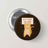 Badge Rond 5 Cm Mets De La Nourriture En Moi (Devant & derrière)