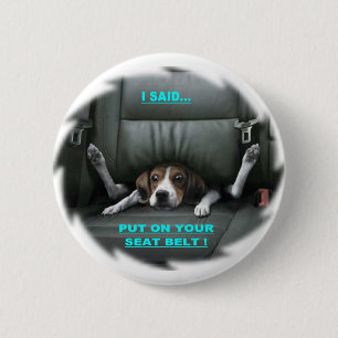 BADGE ROND 5 CM METTEZ DESSUS VOTRE CEINTURE DE SÉCURITÉ