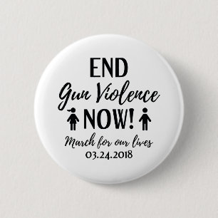 Badge Rond 5 Cm Mettre fin à la violence armée