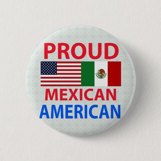 Badge Rond 5 Cm Mexico-Américains fier (Devant)