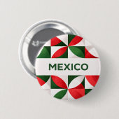 Badge Rond 5 Cm Mexique (Devant & derrière)
