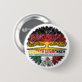 Badge Rond 5 Cm Mexique Allemand mexicain Baum Racine (Devant & derrière)