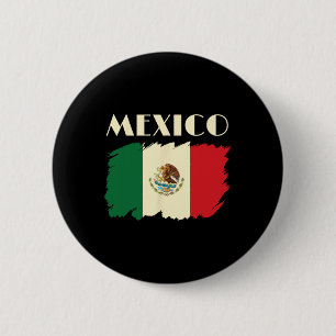 Badge Rond 5 Cm Mexique Drapeau Mexicain Cinco De Mayo Viva Mexica