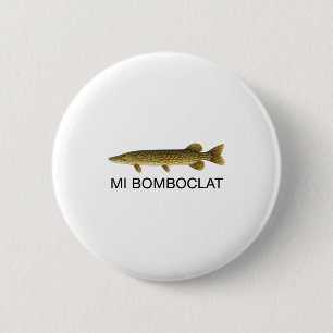 Badge Rond 5 Cm Mi Bomboclat Poisson Drôle Graphique Slang Jamaïca