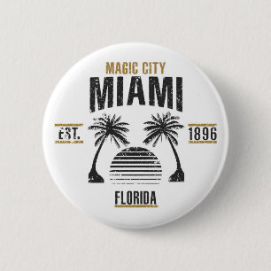 Badge Rond 5 Cm Miami
