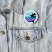 Badge Rond 5 Cm Miami Beach (En situation)