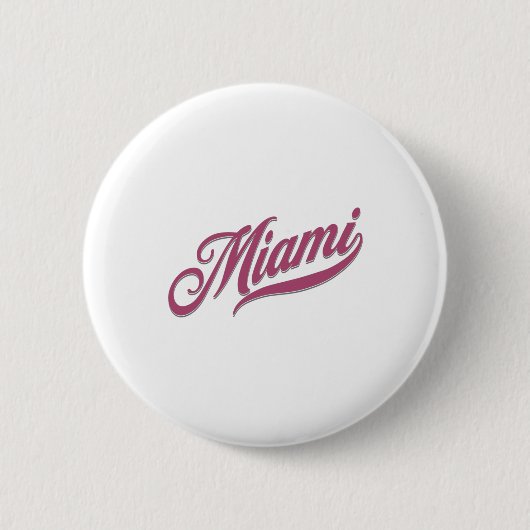 Badge Rond 5 Cm Miami Floride (Devant)