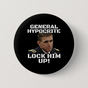 Badge Rond 5 Cm Michael Flynn Coupable Hypocrite Enfermez-Le Polit