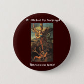 Badge Rond 5 Cm Michel l'Archange (Devant)