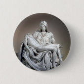 Badge Rond 5 Cm Michelangelo - La Pieta (Devant)