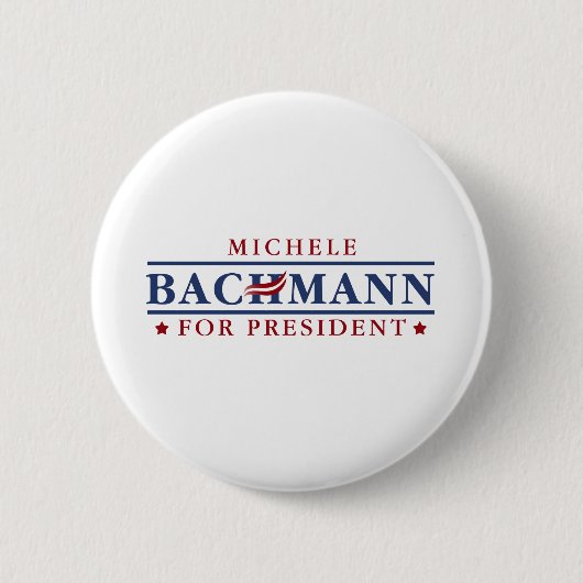 Badge Rond 5 Cm Michele Bachmann 2012 (Devant)