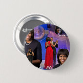 Badge Rond 5 Cm Michelle Obama (Devant & derrière)