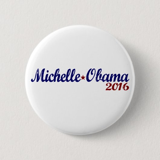 Badge Rond 5 Cm Michelle Obama 2016 (Devant)