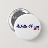 Badge Rond 5 Cm Michelle Obama 2016 (Devant & derrière)