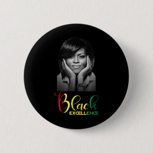 Badge Rond 5 Cm Michelle Obama Black Excellence Black History Mont