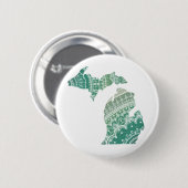 Badge Rond 5 Cm Michigan Mandala Par Megaflora Design (Devant & derrière)