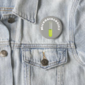 Badge Rond 5 Cm Microbiologiste (En situation)