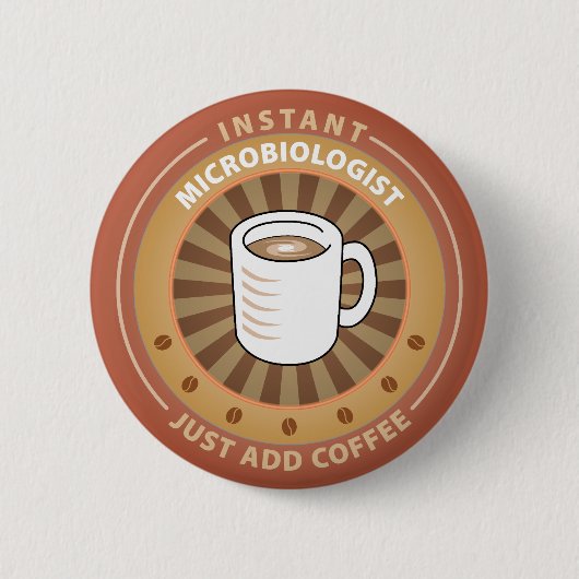 Badge Rond 5 Cm Microbiologiste instantané (Devant)