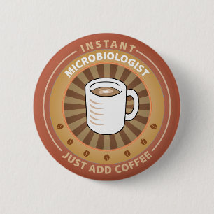 Badge Rond 5 Cm Microbiologiste instantané