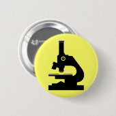 Badge Rond 5 Cm Microscope (Devant & derrière)