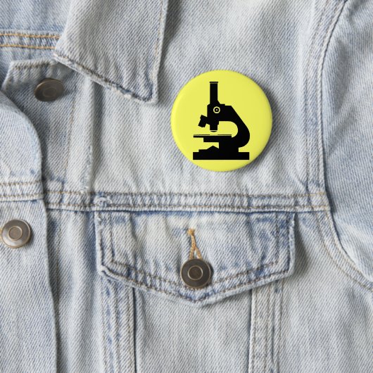 Badge Rond 5 Cm Microscope (En situation)