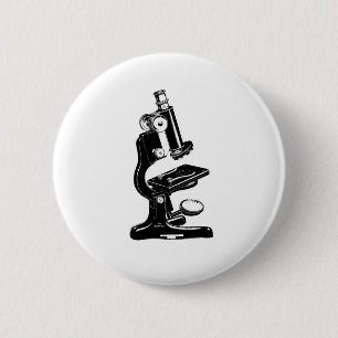 Badge Rond 5 Cm Microscope