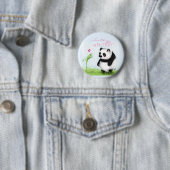 Badge Rond 5 Cm Mignon comme bouton (En situation)