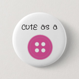 Badge Rond 5 Cm Mignon comme bouton - fille