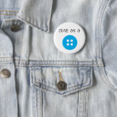 Badge Rond 5 Cm Mignon comme bouton - garçon (En situation)