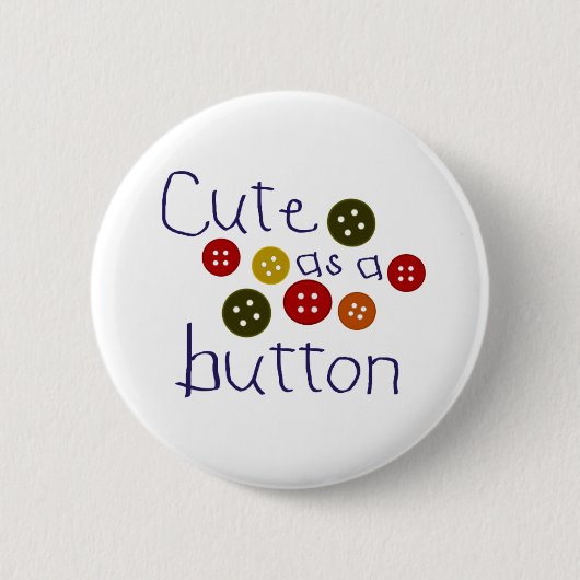 Badge Rond 5 Cm Mignon comme bouton (garçon) (Devant)