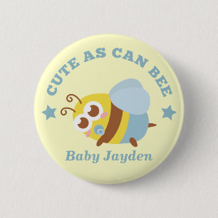 Badge Rond 5 Cm Mignon de même que peut abeille, bébé