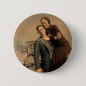 Badge Rond 5 Cm Mignon et Clyde (Devant)