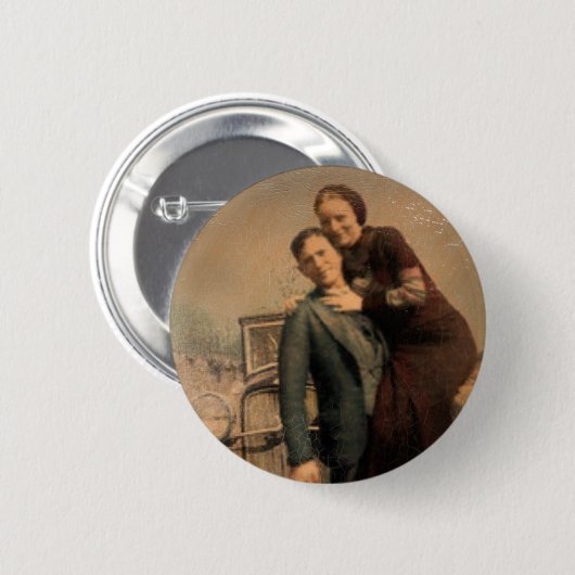 Badge Rond 5 Cm Mignon et Clyde (Devant & derrière)
