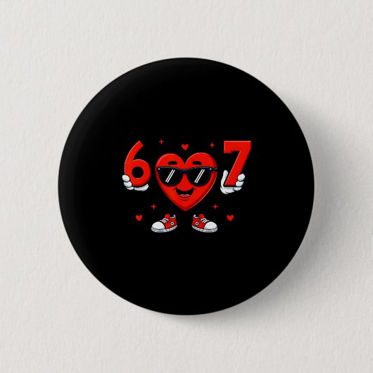 Badge Rond 5 Cm Mignon Six Sept 67 Génération Alpha (Devant)