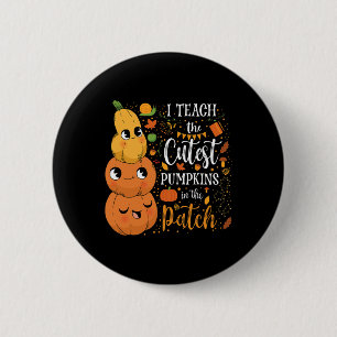 Badge Rond 5 Cm Mignonne Automne Enseigner Citrouille Cutest Dans