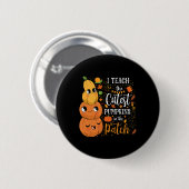 Badge Rond 5 Cm Mignonne Automne Enseigner Citrouille Cutest Dans  (Devant & derrière)
