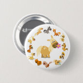 Badge Rond 5 Cm Mignonne Ponies de dessin Mandala Badton Button Ba (Devant & derrière)