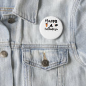 Badge Rond 5 Cm Mignonne saison d'automne Joyeux Fallidays Thanksg (En situation)