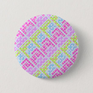 Badge Rond 5 Cm Mignons motifs de graffiti géométriques et girly c