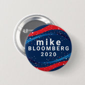 Badge Rond 5 Cm Mike Bloomberg 2020 (Devant & derrière)