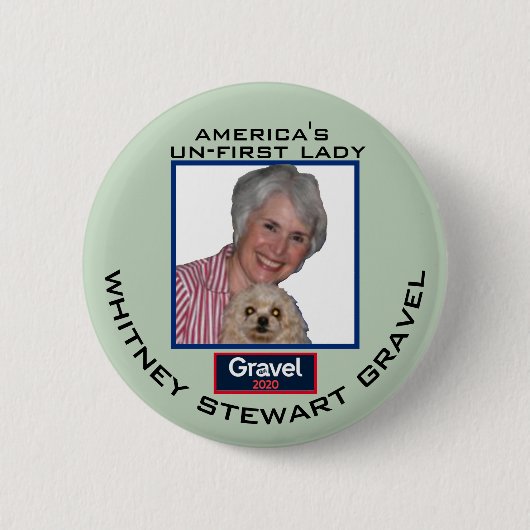 Badge Rond 5 Cm Mike Grave 2020 : Whitney Gravel pour Une Première (Devant)