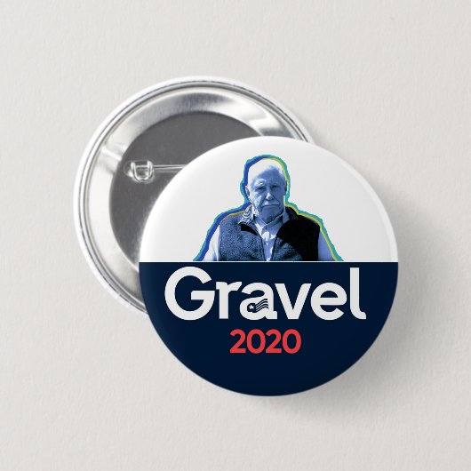 Badge Rond 5 Cm Mike Gravel 2020 (Devant & derrière)