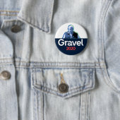 Badge Rond 5 Cm Mike Gravel 2020 (En situation)
