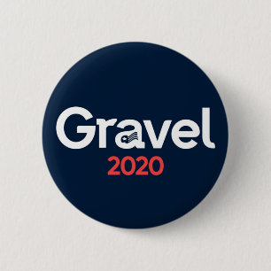Badge Rond 5 Cm Mike Gravel : Candidat pacifiste