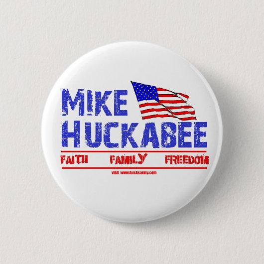 Badge Rond 5 Cm Mike Huckabee (Devant)