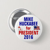 Badge Rond 5 Cm Mike Huckabee 2016 (Devant & derrière)