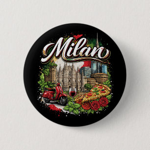 Badge Rond 5 Cm Milan
