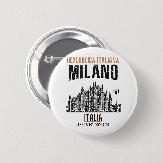 Badge Rond 5 Cm Milano (Devant & derrière)