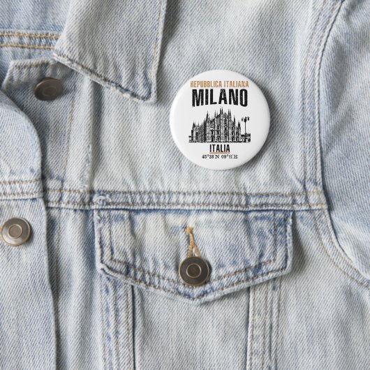 Badge Rond 5 Cm Milano (En situation)