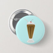 Badge Rond 5 Cm Milkshake de chocolat (Devant & derrière)